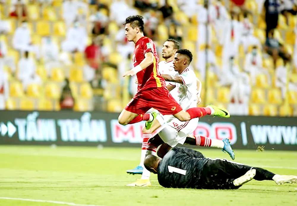 Tiến Linh đang là tay săn bàn số 1 của đội tuyển Việt Nam. Ảnh: THANH QUỐC Tiến Linh đang là tay săn bàn số 1 của đội tuyển Việt Nam. Ảnh: THANH QUỐC