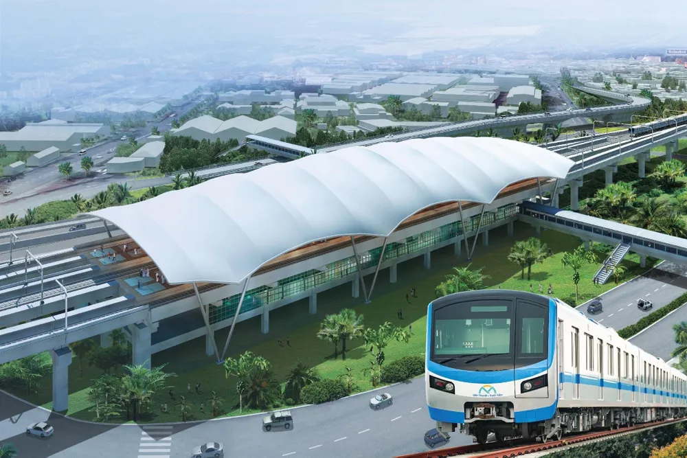 MAUR đang đẩy nhanh tiến độ xây dựng các cầu bộ hành kết nối các ga metro số 1 (ảnh: ga Bình Thái, TP Thủ Đức)