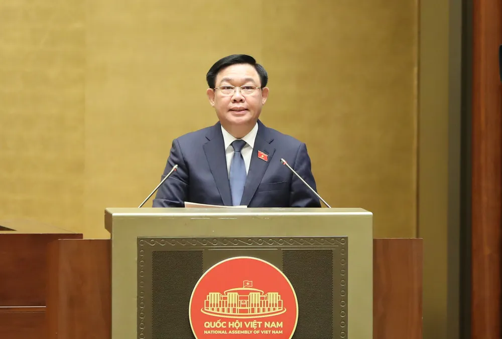 Chủ tịch Quốc hội Vương Đình Huệ. Ảnh: QUANG PHÚC Chủ tịch Quốc hội Vương Đình Huệ. Ảnh: QUANG PHÚC