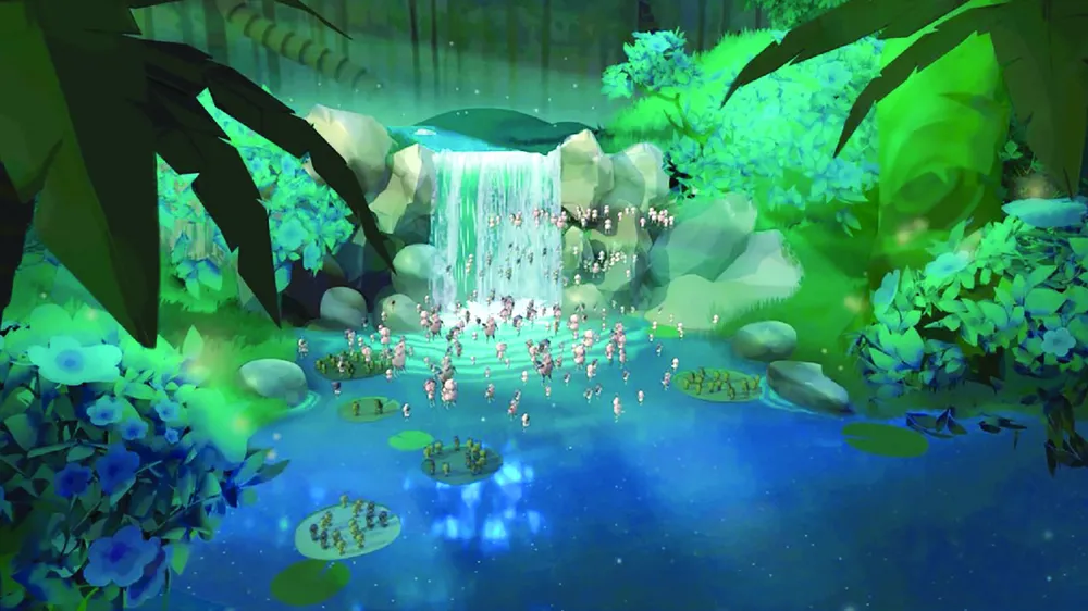 Cảnh trong phim hoạt hình Phù du của Chu Tất Thắng và Chu Tấn Phát