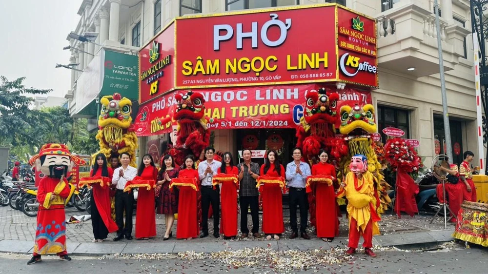 Chi nhánh 7 của Phở Sâm Ngọc Linh và K5 Coffee vừa khai trương ngày 5-1-2024, tại 257A3 City Land Nguyễn Văn Lượng, phường 10, quận Gò Vấp