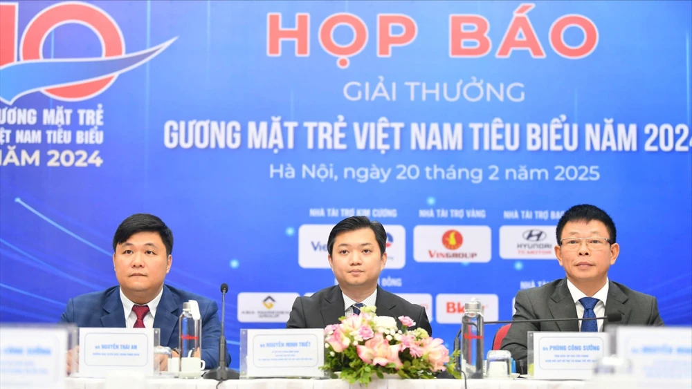 Họp báo công bố 19 đề cử giải thưởng Gương mặt trẻ Việt Nam tiêu biểu năm 2024