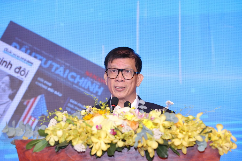 Phó Tổng Biên tập phụ trách Báo SGGP Nguyễn Khắc Văn phát biểu tại lễ kỷ niệm z6566434584760_e77a7a77bbde51f2f2e6f7eed987eca0.jpg