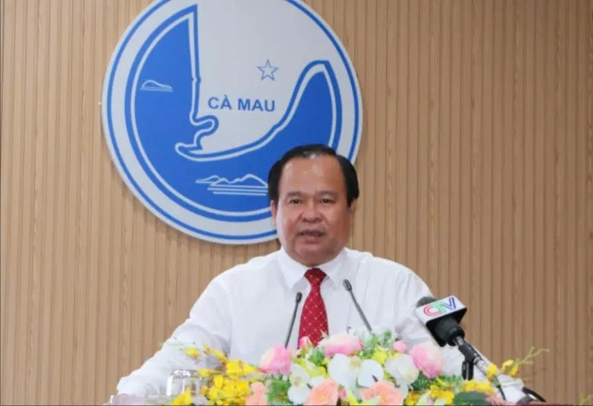 Phó Chủ tịch UBND tỉnh Cà Mau Nguyễn Minh Luân phát biểu tại lễ tuyên dương 16e6124e4ee2f8bca1f3-4709-1151.jpg