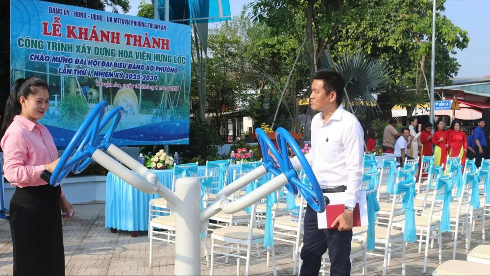 Phường Thuận An khánh thành Hoa viên Hưng Lộc