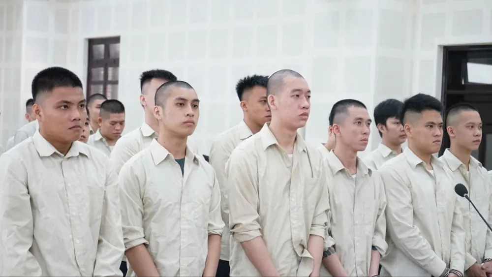 Các bị cáo tại tòa
