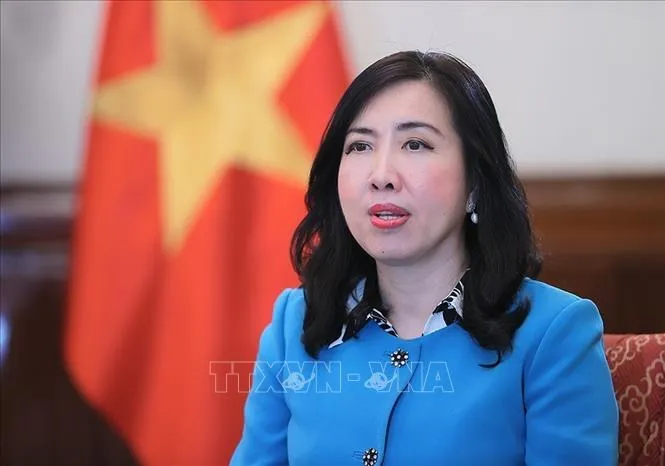 Thứ trưởng Bộ Ngoại giao Lê Thị Thu Hằng. Ảnh: TTXVN Thứ trưởng Bộ Ngoại giao Lê Thị Thu Hằng. Ảnh: TTXVN