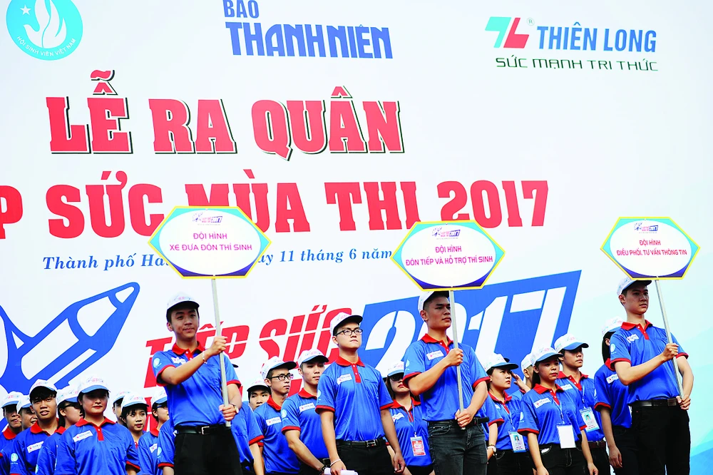 Lễ ra quân toàn quốc Tiếp Sức Mùa Thi 2017 vừa diễn ra tại Hải Phòng