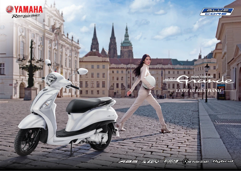 Yamaha Grande mới ra mắt - công nghệ hybrid