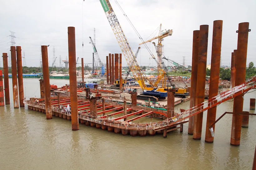 Cận cảnh đại công trường chống ngập 10.000 tỉ đồng ảnh 1 Cận cảnh đại công trường chống ngập 10.000 tỉ ở TP.HCM đang thành hình - ảnh 1