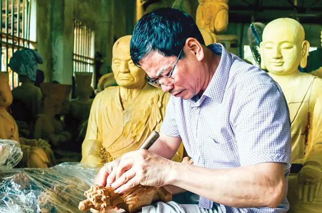 Giữ “lửa nghề” tượng Phật ảnh 2 Giữ “lửa nghề” tượng Phật ảnh 2