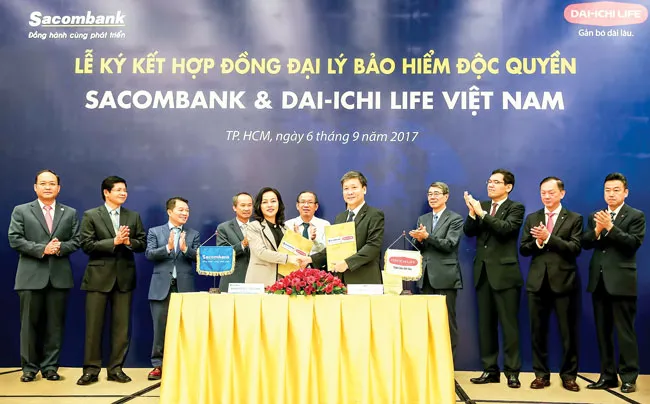 Hợp tác Sacombank và Dai-ichi Life Việt Nam tăng trưởng ngoài mong đợi ảnh 1 Hợp tác Sacombank và Dai-ichi Life Việt Nam tăng trưởng ngoài mong đợi ảnh 1