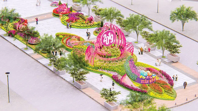 Đường Hoa Nguyễn Huệ - Khoe sắc Xuân Kỷ Hợi ảnh 2 Đường Hoa Nguyễn Huệ - Khoe sắc Xuân Kỷ Hợi ảnh 2