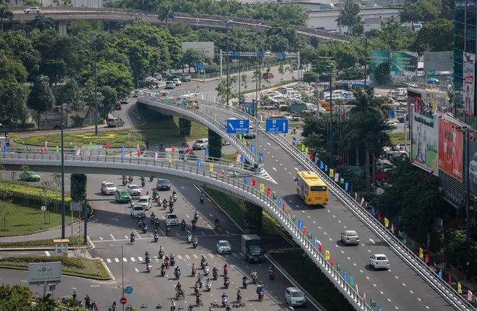 Hoàn tất cầu vượt thép nút giao Nguyễn Kiệm ảnh 1 Hoàn tất cầu vượt thép nút giao Nguyễn Kiệm ảnh 1