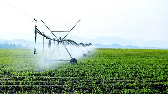 Tiếp sức sáng tạo cho ngành nông nghiệp - Bài 4: Cần chính sách đột phá Ứng dụng cánh tay tưới cây trên cánh đồng của Tập đoàn TH tại Nghĩa Đàn (Nghệ An)