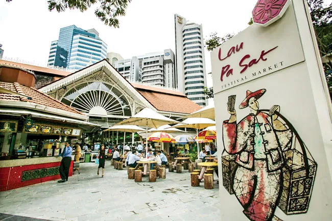 Chợ Xóm Chiếu nhìn từ Lau Pa Sat Singapore ảnh 1 Chợ Xóm Chiếu nhìn từ Lau Pa Sat Singapore ảnh 1