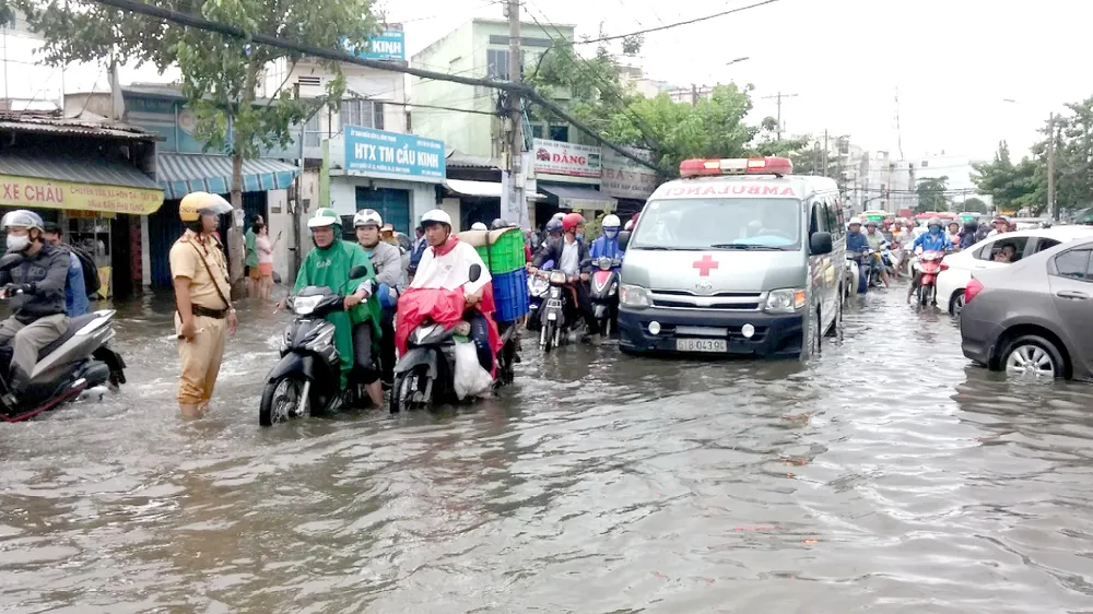 Nhiều dự án chống ngập chậm tiến độ ảnh 2 Nhiều dự án chống ngập chậm tiến độ ảnh 2