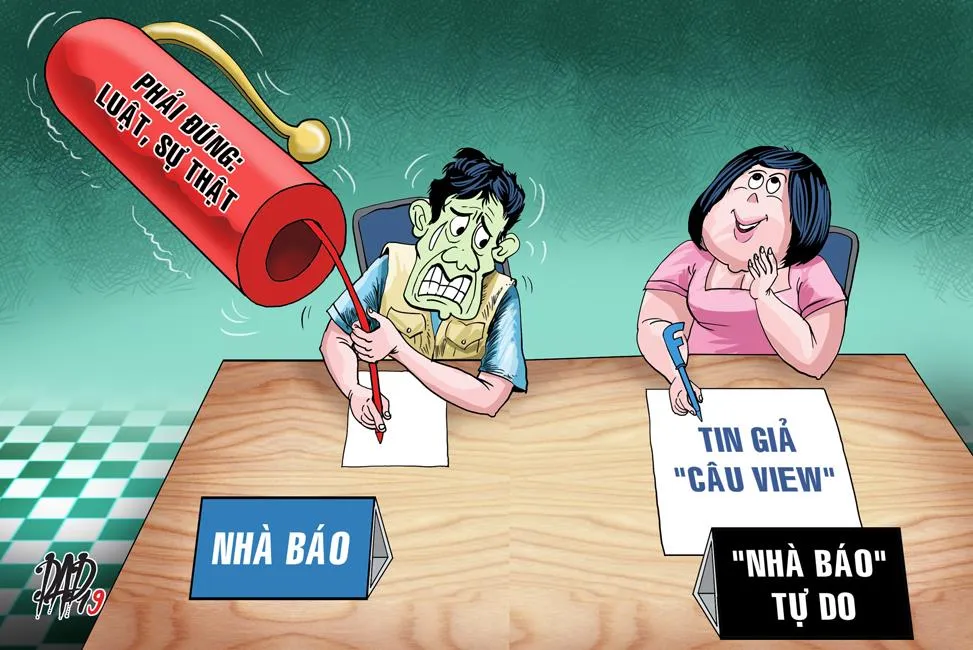 Báo chính thống và mạng xã hội: Cuộc giằng co không cân sức ảnh 1 Báo chính thống và mạng xã hội: Cuộc giằng co không cân sức ảnh 1