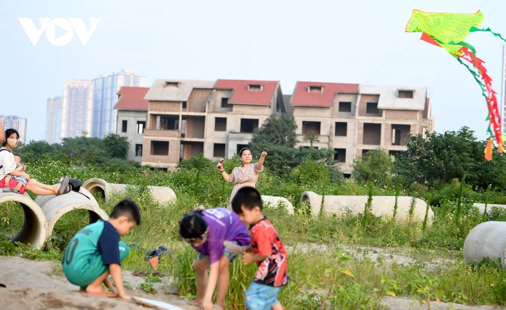Bất chấp dịch Covid-19 phức tạp, người Hà Nội vẫn thả diều, đá bóng... ảnh 12