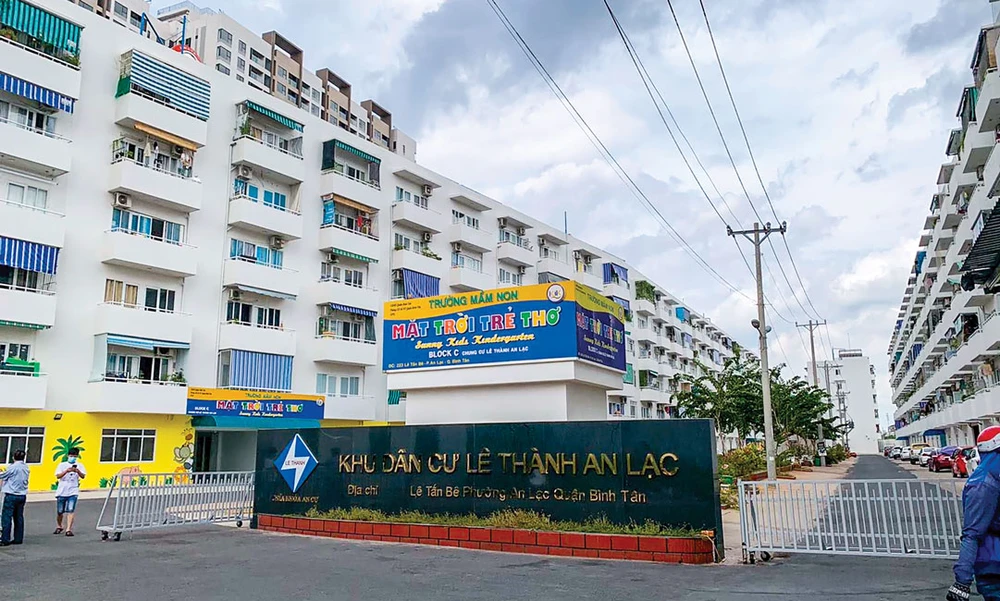 Một dự án căn hộ của Công ty Lê Thành cho NLĐ thuê 49 năm. Ảnh: TR.GIANG