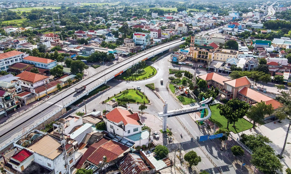 Một góc trung tâm huyện Củ Chi.