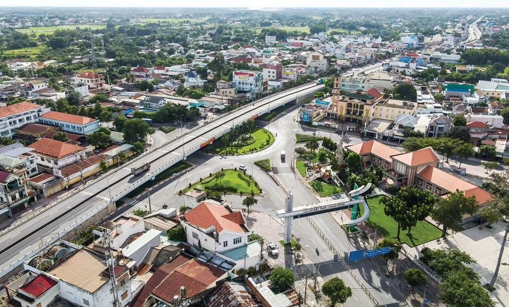 Một góc khu đô thị Tây Bắc - Củ Chi với quy hoạch vẫn còn dang dở.