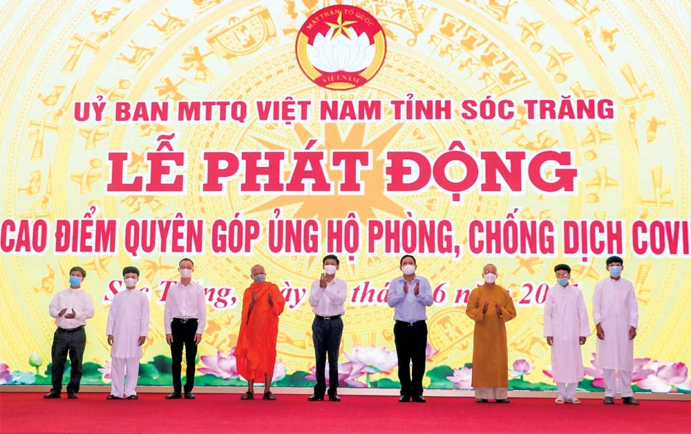 Các tổ chức tôn giáo luôn đồng hành cùng MTTQ Sóc Trăng thực hiện tốt các phong trào an sinh xã hội.