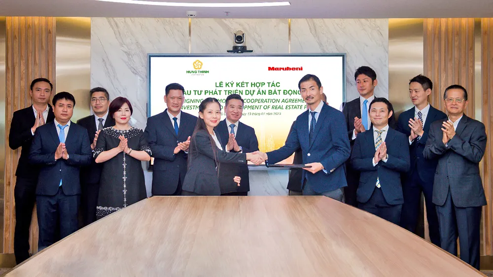Tập đoàn Hưng Thịnh và Tập đoàn Marubeni ký kết hợp tác đầu tư phát triển dự án bất động sản. Tập đoàn Hưng Thịnh và Tập đoàn Marubeni ký kết hợp tác đầu tư phát triển dự án bất động sản.