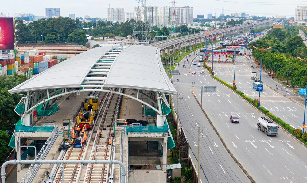 Nhà ga Bình Thái tuyến Metro số 1 Bến Thành - Suối Tiên. Ảnh: Hoàng Hùng