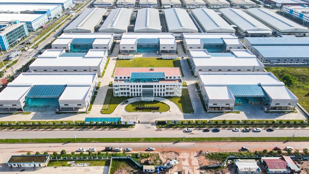 Nhà máy Foxconn tại Khu công nghiệp Quang Châu, Bắc Giang.