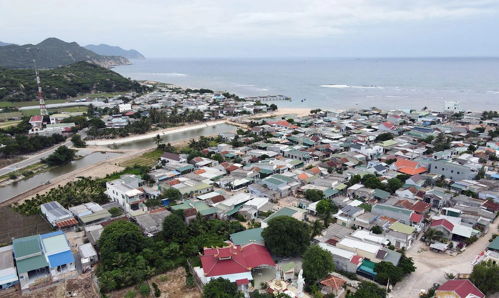 Thôn Thái An, xã Vĩnh Hải, huyện Ninh Hải, nơi từng quy hoạch Nhà máy điện hạt nhân 2. Ảnh: X.N