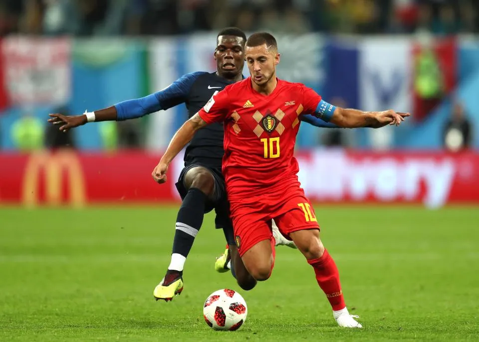 Eden Hazard chơi rất hay trong trận gập Pháp.