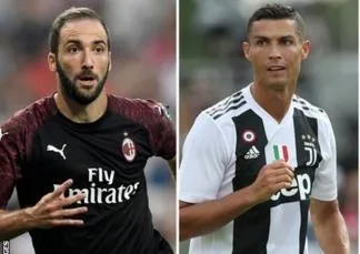 Gonzalo Higuain (AC Milan và Cristiano Ronaldo (Juventus)