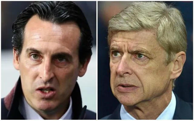 Unai E,mery và Arsene Wenger