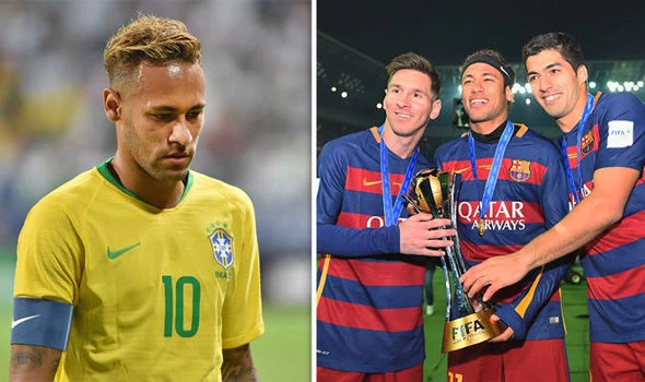 Neymar vẫn nhớ những ngảy vui ỡ Barcelona cvùng Messi và Luis Suarez.