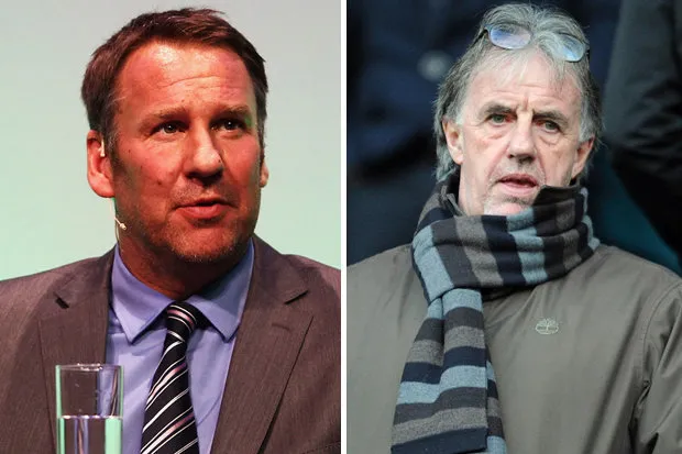 Paul Merson (trái, Sky Sport) và Mark Lawrenson (BBC)