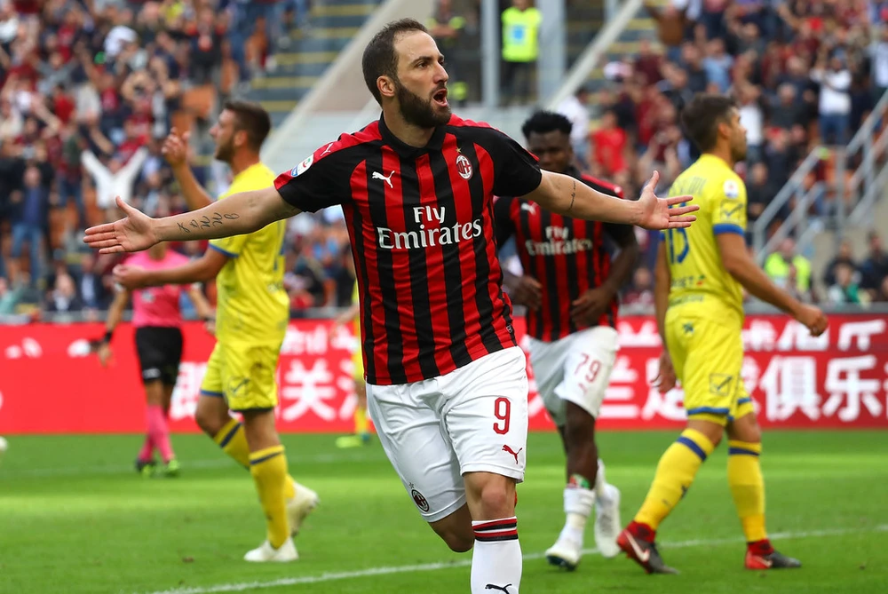 Gonzalo Higuain chơi tốt ở Serie A.