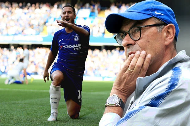 Maurizio Sarri không quyết giữ Hazard như trước.