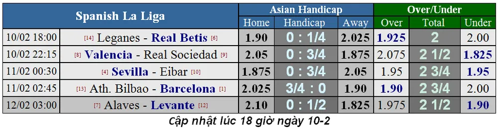 Lịch thi đấu bóng đá Ngoại hạng Anh ngày 10-2 (Cập nhật lúc 18 giờ) ảnh 8