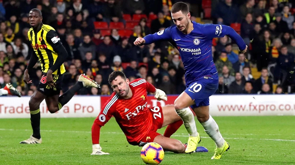 Eden Hazard sẽ làm công việc ưa thích trước Watford.