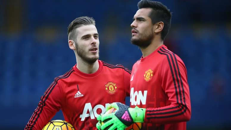 Davbid De Gea và Sergio Romero