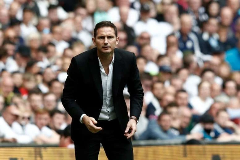 Frank Lampard trên băng ghế HLV Derby County mùa qua.