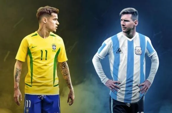 Otamendi thưởng thức trận Siêu kinh điển Argentina - Brazil