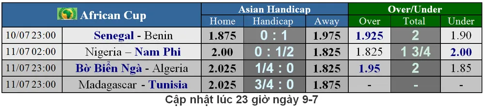 Lịch thi đấu bóng đá Cúp châu Phi, vòng tứ kết (Mới cập nhật) ảnh 2
