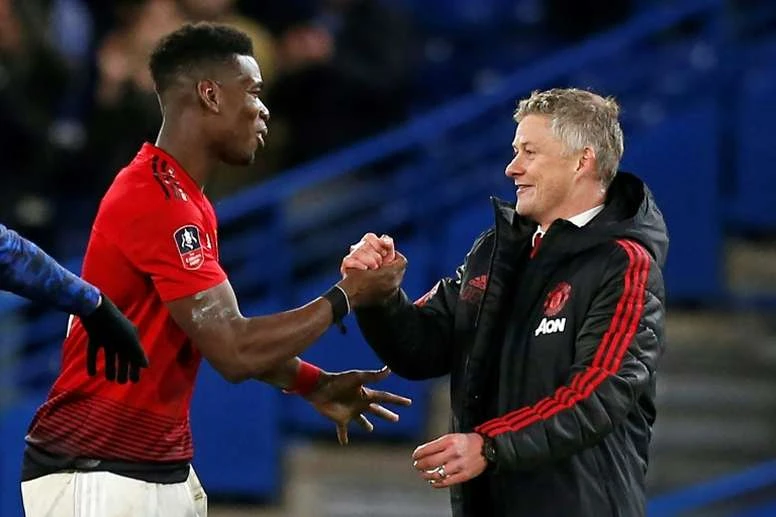 Paul Pogba và HLV Solskjaer