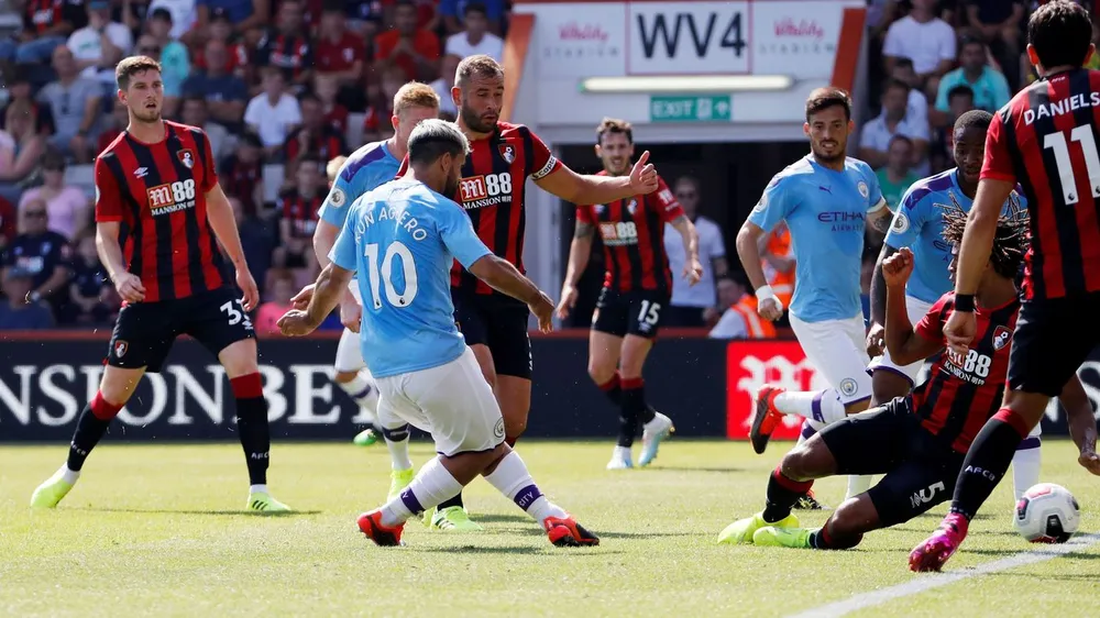 Bournemouth - Man City 1-3 Aguero ghi cú đúp, The Citizens chiếm ngôi nhì bảng ảnh 3