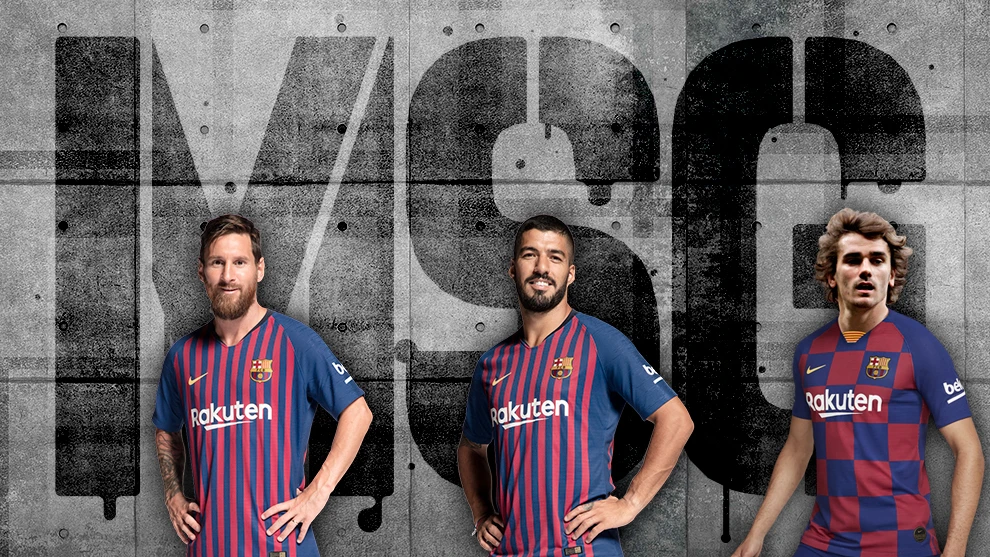 Lionel Messi, Luis Suarez và Antoine Griezmann