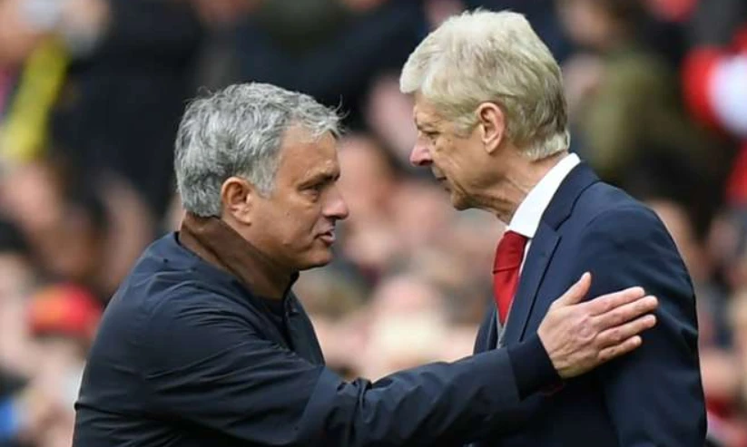 Jose Mourinho và HLV Arsene Wenger