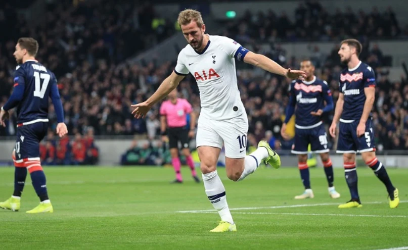 Harry kane ghi bàn ở trận lượt đi.