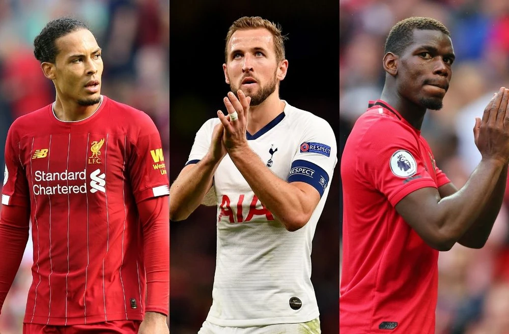 Van Dijk, Harry Kane và Paul Pogba nằm trong tốp 10 ngôi sao giàu nhất Premier League 2020